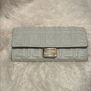 Fendi | Baguette Continental | Wallet with Zucca Embossed Leather